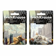 Блок самоклеящийся ERICH KRAUSE "Big City Cats", 75х75 мм, 50 листов, ассорти, 63183