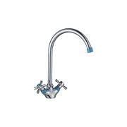 Двуручный смеситель для кухни Decoroom DR51028-Blue