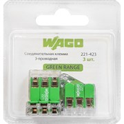 Трехпроводная соединительная клемма WAGO (221-423)