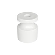 Пластиковый изолятор универсальный для наружного монтажа витого провода iTOK i-KPP-IZ-P-RETRO-100-WH