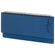 Планинг датированный 2026 305х140 мм BRAUBERG "Up", под кожу, синий, 117235