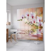Шторка-занавеска для ванной JoyArty Нежная орхидея