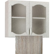 Шкаф для посуды SANTREK 60 Ель (со стеклом) фасад МДФ