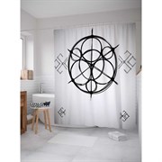 Шторка-занавеска для ванной JoyArty Кольцевой символ
