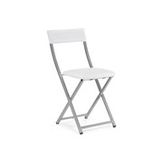 Стул Woodville Elevis белый полимер / светлый мусс