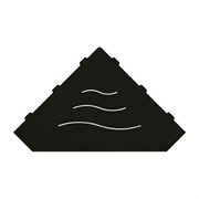 Полка RGW MT-03B/черная волна, металл 1,5 мм