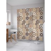Шторка-занавеска для ванной JoyArty Восточный орнамент