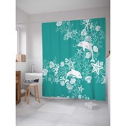 Шторка-занавеска для ванной JoyArty Вихрь на морском дне