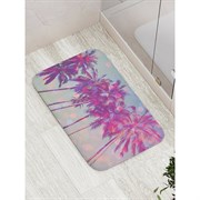 Противоскользящий коврик для ванной, сауны, бассейна JoyArty Пальмовые блики