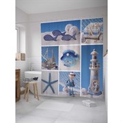Шторка-занавеска для ванной JoyArty Подарки из моря