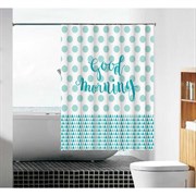 Тканевая шторка для ванной комнаты Melodia della vita Мятное утро MZ-89