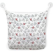 Сетка для игрушек в ванну JoyArty Черно-белые сердечки