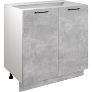 Шкаф - стол Атмосфера 80см с двумя дверцами Simple Н800 Ателье светлое/ Белый