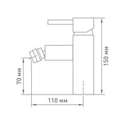 Одноручный смеситель для биде Mix&Fix Багги