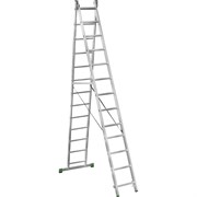 Двухсекционная алюминиевая лестница НОВАЯ ВЫСОТА 2220213