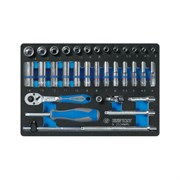 Ложемент для набора торцевых головок 1/4" с принадлежностями 9-2534MRV, 2534MRV KING TONY 859253432B