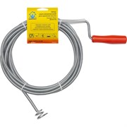 Сантехнический трос для удаления засоров в трубах диаметром до 100 мм Домочист 51311-9-50