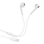 Наушники с микрофоном (гарнитура) VIXION PRO VS-20, проводные, 1,2 м, Type-C, белый, 06319, БП-00001068