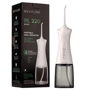 Ирригатор для полости рта REVYLINE RL 220, емкость резервуара 0,3 л, 2 насадки, белый, 7943
