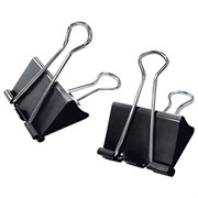 Зажимы для бумаг ПОВЫШЕННОЙ ВМЕСТИМОСТИ STAFF ECO, КОМПЛЕКТ 12шт, 60 мм, на 280 л., черные, картонная коробка, 274042