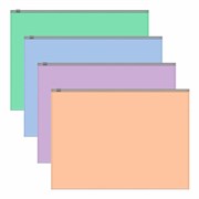 Папка-конверт на молнии ERICH KRAUSE "Matt Pastel Bloom" А4 (334х246 мм), ассорти, 0,18 мм, 61169