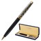 Ручка подарочная шариковая GALANT "Consul", корпус черный с серебристым, золотистые детали, пишущий узел 0,7 мм, синяя, 140963 - фото 11019129