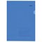 Папка-уголок с карманом для визитки, А4, синяя, 0,18 мм, AGкм4 00102, V246955 - фото 11059201