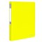 Папка 40 вкладышей BRAUBERG "Neon", 25 мм, неоновая желтая, 700 мкм, 227453 - фото 11059433