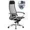 Кресло офисное МЕТТА "SAMURAI" S-1.04, сверхпрочная ткань-сетка, черное - фото 11112372