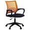 Кресло BRABIX "Fly MG-396", с подлокотниками, сетка, оранжевое/черное, 532084 - фото 11115359