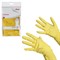 Перчатки хозяйственные резиновые VILEDA "Контракт" с х/б напылением, размер M (средний), желтые, 101017 - фото 11122805