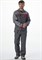 Костюм Союз-Профессионал-1 (тк.Балтекс,240) брюки, т.серый/св.серый/красный - фото 11294724