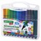 Фломастеры в пластиковом кейсе трехгранные утолщенные УЛЬТРАСМЫВАЕМЫЕ, BRAUBERG KIDS, 24 цвета, 152192 - фото 13103899