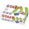 Зажимы для бумаг STAFF "Profit", КОМПЛЕКТ 12 шт., 51 мм, на 230 листов, цветные, картонная коробка, 225160 - фото 13552250