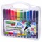 Фломастеры в пластиковом кейсе трехгранные утолщенные УЛЬТРАСМЫВАЕМЫЕ, BRAUBERG KIDS, 12 цветов, 152191 - фото 16562475