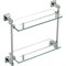 Двойная прямая стеклянная полка Savol S-09522 - фото 16684358