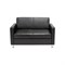 Двухместный диван Мягкий Офис с механизмом черный - фото 17015376
