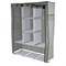 Шкаф тканевый для одежды BOOMHOUSE (БУМХАУС) WB-002 (1660х1250х440 мм), 8 полок, металлический каркас, серый, 701447 - фото 17479912