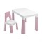 Стол детский + стул BRABIX KIDS CS-003, 2-7 лет, пластик белый + розовый, 533291 - фото 17484970