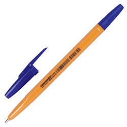 Ручка шариковая CORVINA (Италия) "51 Vintage", СИНЯЯ, корпус оранжевый, узел 1 мм, линия письма 0,7 мм, 40163/02 - фото 11018942