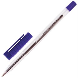 Ручка шариковая BRAUBERG "Flash", СИНЯЯ, корпус прозрачный, узел 0,7 мм, линия письма 0,35 мм, 141031 - фото 11019347