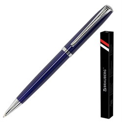 Ручка подарочная шариковая BRAUBERG "Cayman Blue", корпус синий, узел 1 мм, линия письма 0,7 мм, синяя, 141409 - фото 11020038