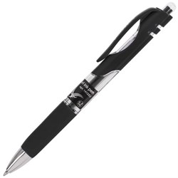 Ручка гелевая автоматическая с грипом BRAUBERG "Black Jack", ЧЕРНАЯ, трехгранная, узел 0,7 мм, линия письма 0,5 мм, 141552 - фото 11020466
