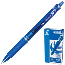 Ручка шариковая автоматическая с грипом PILOT "Acroball", СИНЯЯ, корпус тонированный синий, узел 0,7 мм, линия письма 0,28 мм, BPAB-15F - фото 11020986
