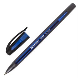 Ручка шариковая масляная BRAUBERG "BOMB GT", СИНЯЯ, прорезиненный сине-черный корпус, узел 0,7 мм, линия письма 0,35 мм, 143345 - фото 11025166