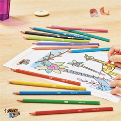 Карандаши цветные BIC "Tropicolors", 12 цветов, шестигранные, 83256610 - фото 11037644