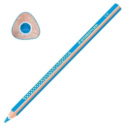 Карандаш цветной утолщенный STAEDTLER "Noris club", 1 шт., трехгранный, грифель 4 мм, голубой, 1284-30 - фото 11038435