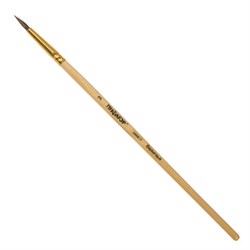 Кисть ПИФАГОР, БЕЛКА, круглая, № 3, деревянная лакированная ручка, с колпачком, 200817 - фото 11046638