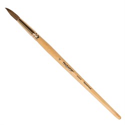 Кисть ПИФАГОР, БЕЛКА, круглая, № 6, деревянная лакированная ручка, с колпачком, пакет с подвесом, 200820 - фото 11046656