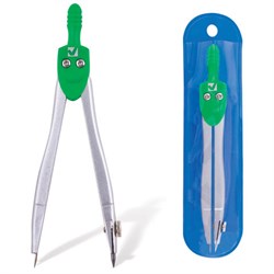 Циркуль BRAUBERG "Klasse", 115 мм, чехол, 210312 - фото 11047562